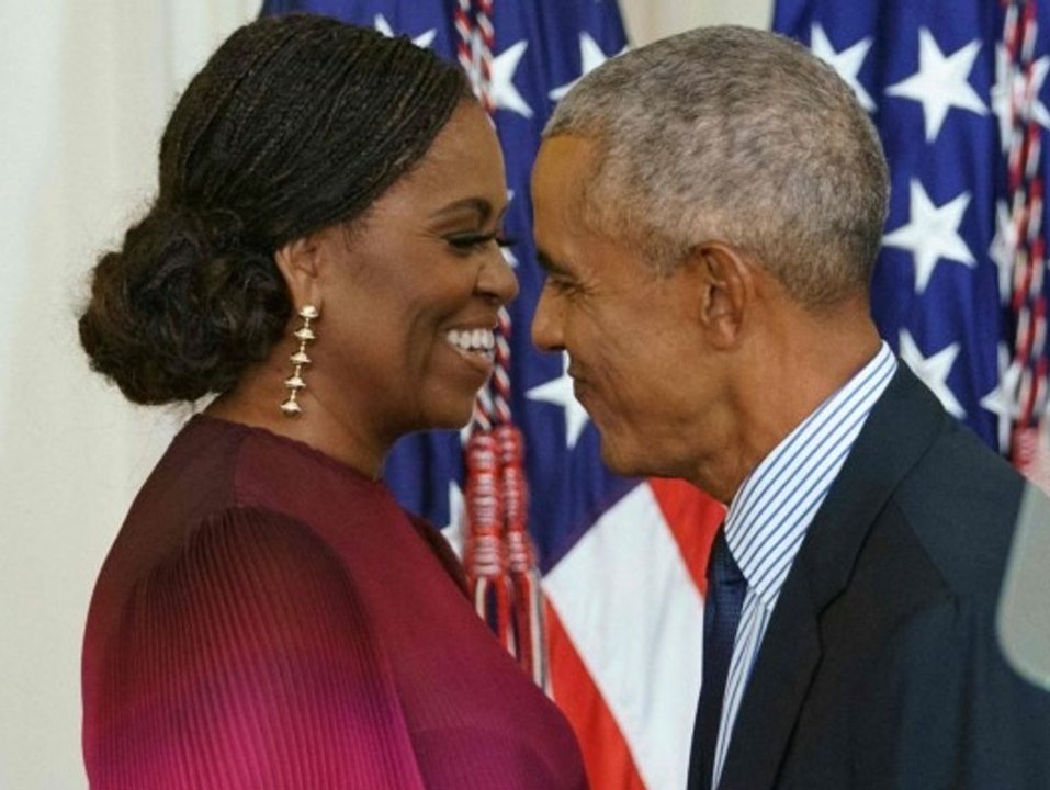 So süß gratuliert Barack Obama seiner Michelle