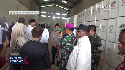 PJ Wali Kota Sorong Cek Kesiapan Logistik KPU Jelang Pemungutan Suara