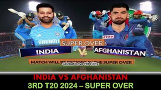 Super Over | India Vs Afghanistan 3rd T20 2024 | IND vs AFG | Winning Moments