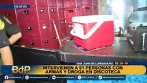 Operativo en discoteca de SJL: detienen a 91 personas con armas y drogas