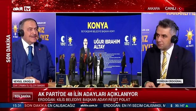 Eski Orman Su İşleri Bakanı Veysel Eroğlu gündemi değerlendirdi