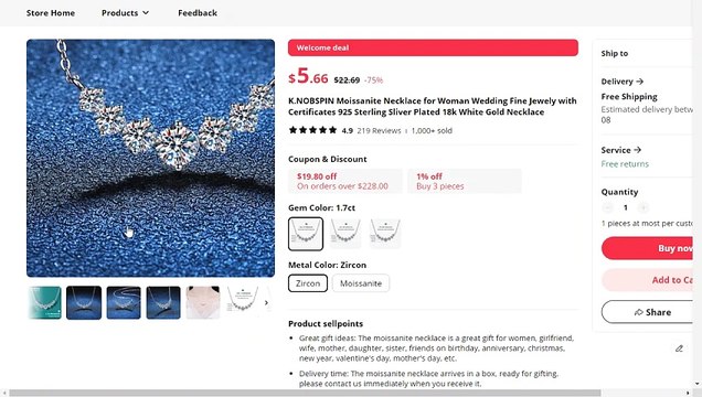 ✨ Unveiling Elegance: K.NOBSPIN Moissanite Necklace – A Sterling Silver Symphony!