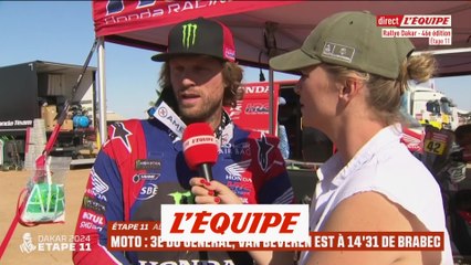 Van Beveren, qui a percuté un animal, raconte sa chute - Rallye raid - Dakar