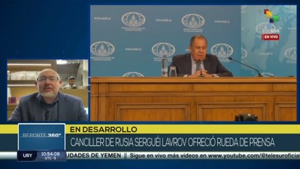 Canciller de Rusia ofreció el resumen anual de 2023 de la diplomacia rusa