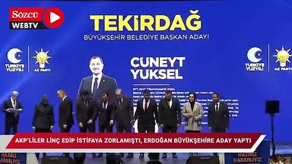 Descargar video: AKP'liler linç edip istifaya zorlamıştı, Erdoğan büyükşehire aday gösterdi