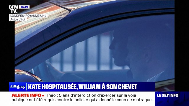 Le prince William a rendu visite à son épouse Kate à l'hôpital