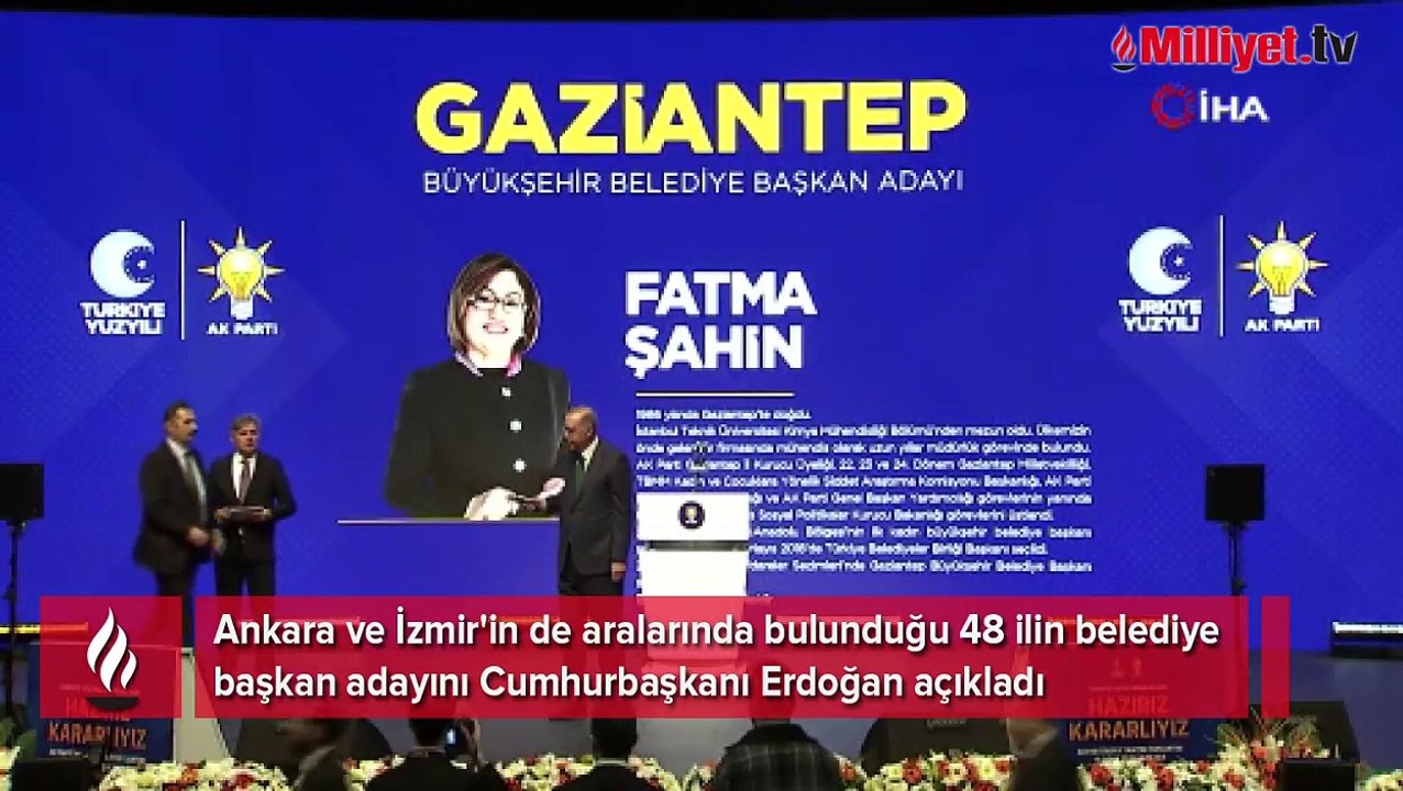 İşte AK Parti'nin 48 ildeki adayları! Cumhurbaşkanı Erdoğan resmen duyurdu