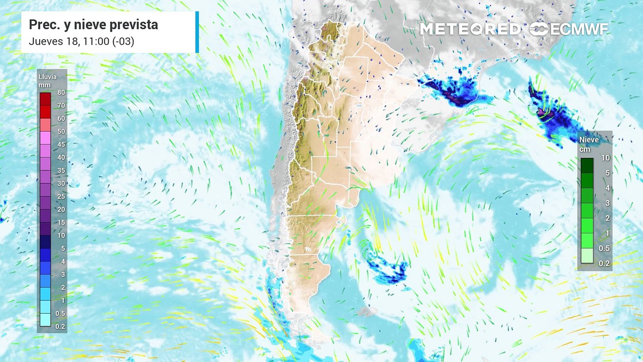Evolución de las lluvias