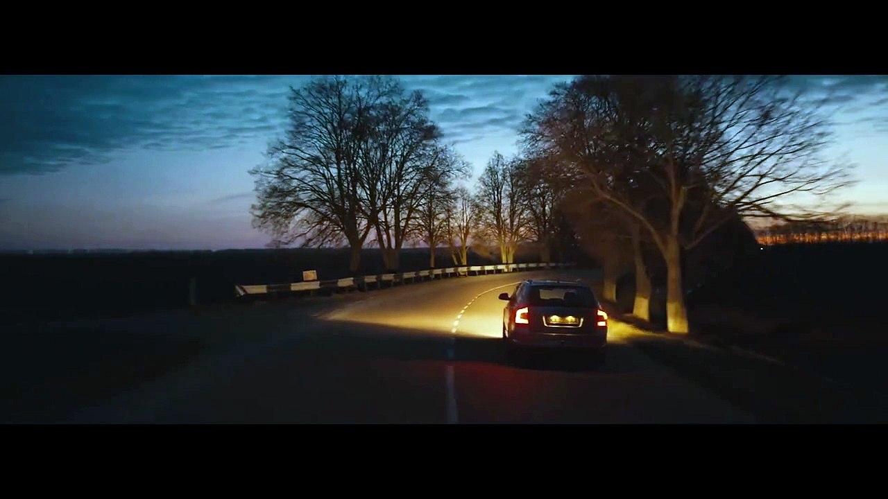 In her car trailer ov