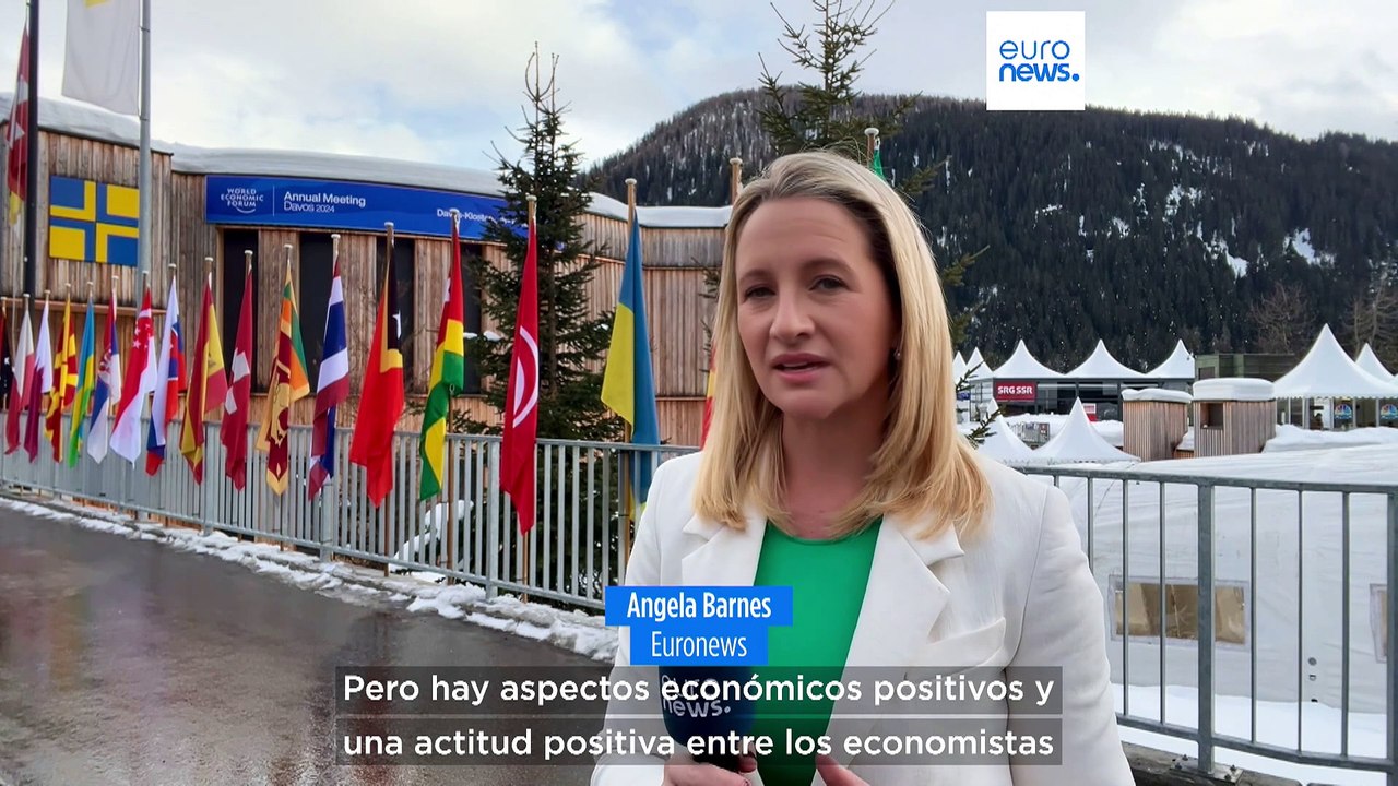 "Optimismo cauteloso" en Davos: la economía europea crecerá a un ritmo más lento en 2024