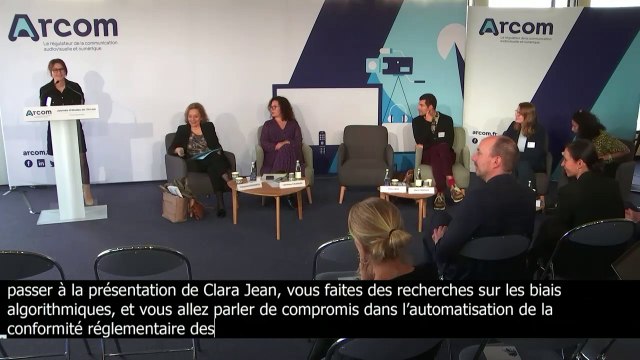 Journée d'études 2022 de l'Arcom : Clara Jean