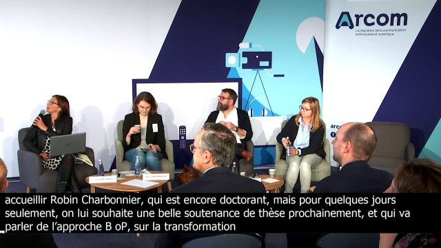 Journée d'études 2022 de l'Arcom : Robin Charbonnier