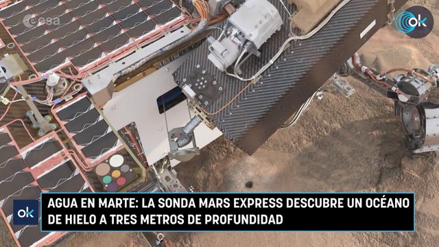 Agua en Marte: la sonda Mars Express descubre un océano de hielo a tres metros de profundidad