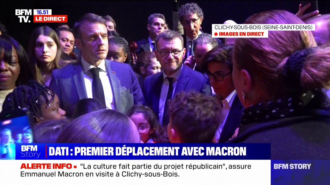 "Le problème c'est l'argent": Emmanuel Macron échange avec une habitante de Clichy-sous-Bois lors de son déplacement en Seine-Saint-Denis avec Rachida Dati