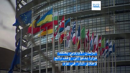 للمرة الأولى..  البرلمان الأوروبي يعتمد قراراً يدعو إلى "وقف دائم لإطلاق النار" في غزة