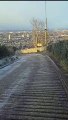 No cars and great views across Belfast from the Rocky Road in the south east of the city