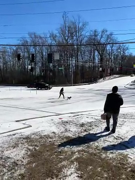 SUV Slides Down Hill and Collides With Car in Icy Parking Lot video Dailymotion