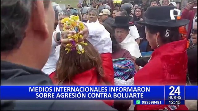 Así informaron los medios internacionales sobre agresión a Dina Boluarte en Ayacucho