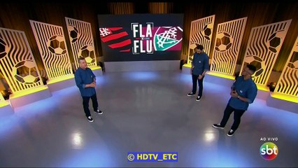 Téo José volta ao SBT na final do Campeonato Carioca, abertura da transmissão (VTV-SBT, 15-07-2020)