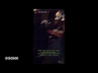 Drake Puts On New Young Thug In Restaurant