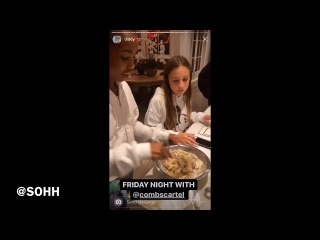 Diddy Cooks Dessert With His Kids