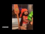 Cardi B Sings To Kulture On Halloween