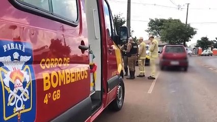 Homem é preso após colisão frontal entre Corsa e Uno no Santa Cruz