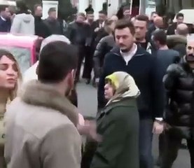 CHP'li Büyükçekmece Belediye Başkan Yardımcısı'ndan başörtülü yaşlı kadına saldırı!