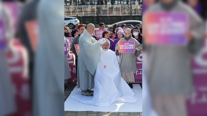 이태원 참사 유족, '거부권 건의' 여당에 반발...삭발식 진행 / YTN