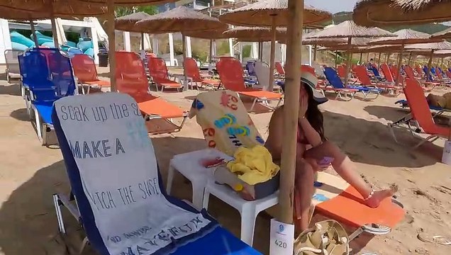 GREECE Beach Walk 4KA Walk Along the Coast - Discover the Trends of Greek Beach Fashion