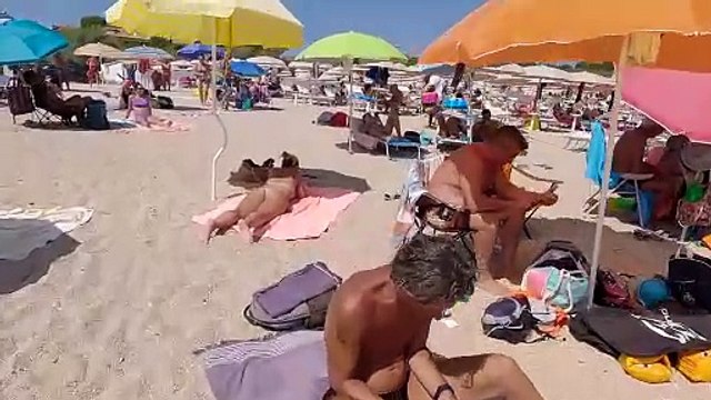 ITALY Beach Walk 4KA Walk Along the Coast - Discover the Trends of Italian Beach Fashion