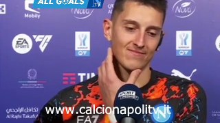 Napoli-Fiorentina 3-0 18/1/24 intervista post-partita Pierluigi Gollini