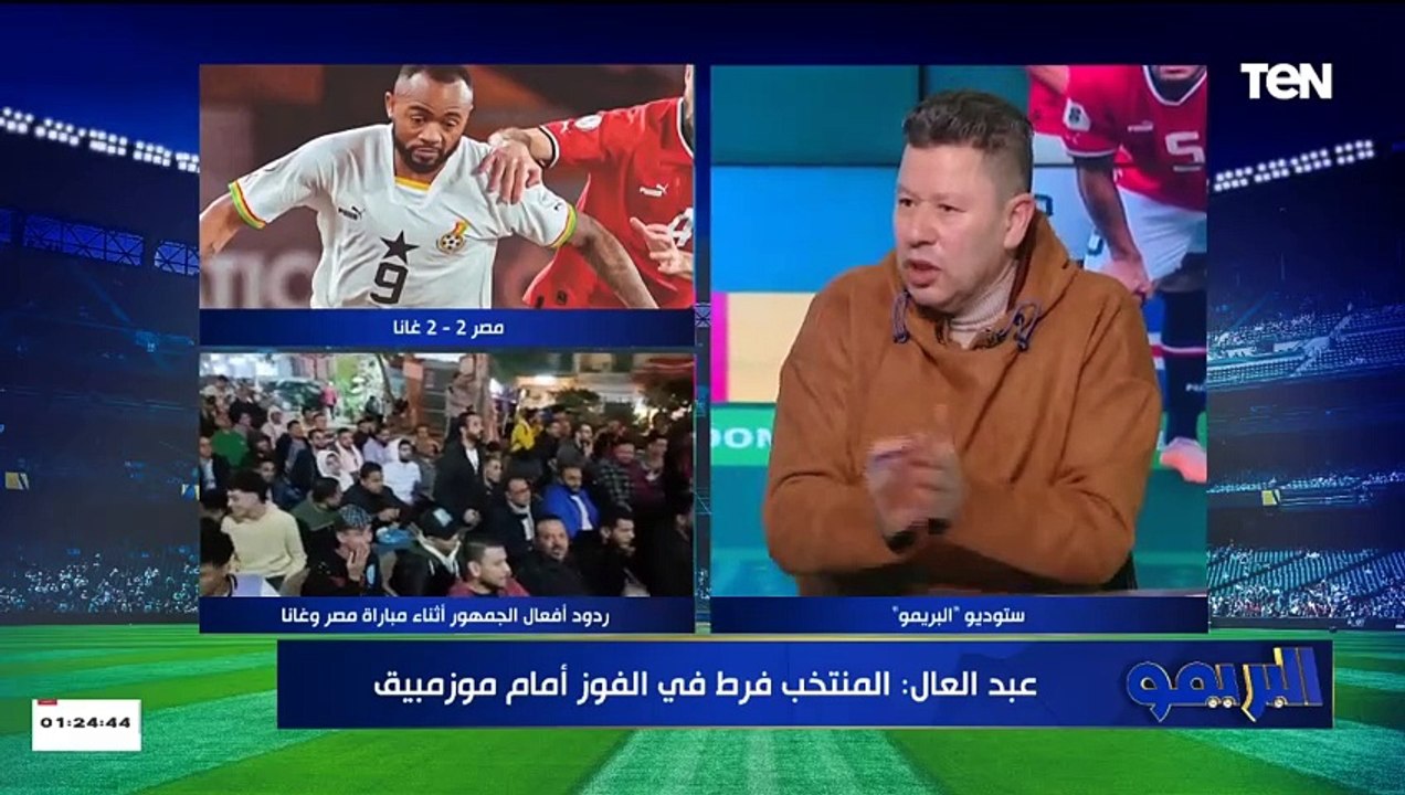 بلا خبرات بلا مكسرات.. رضا عبد العال ينفعل على الهواء بسبب اختيار النني للعب مع المنتخب
