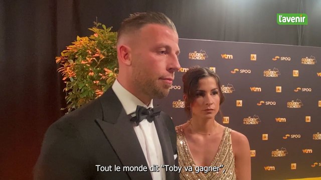 Toby Alderweireld lors de la cérémonie du Soulier d'Or
