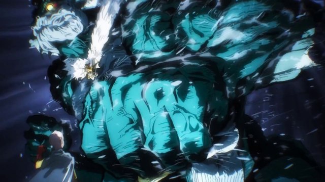 Saitama, Genos & Mumen Rider vs Deep Sea King | One Punch Man Season 1