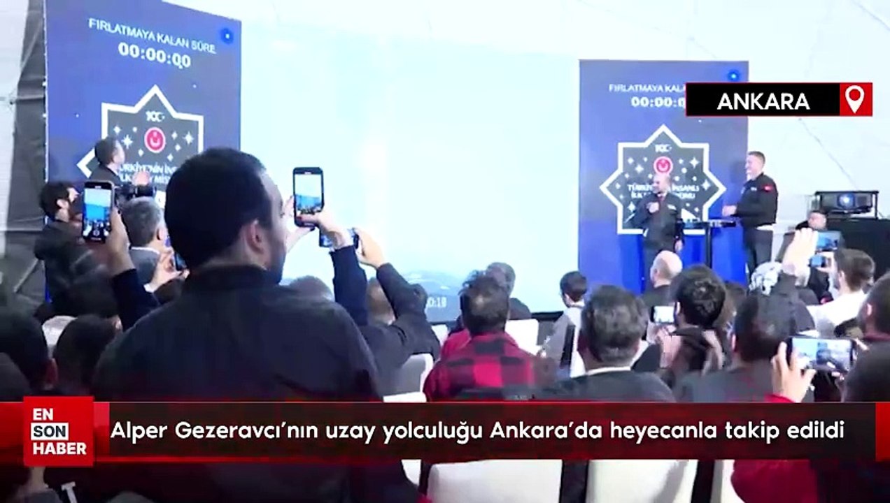 Alper Gezeravcı’nın uzay yolculuğu Ankara’da heyecanla takip edildi