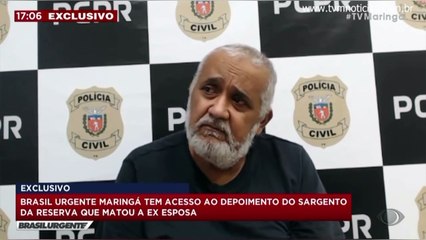 Sargento aposentado que matou a esposa na frente da filha presta depoimento; confira trechos