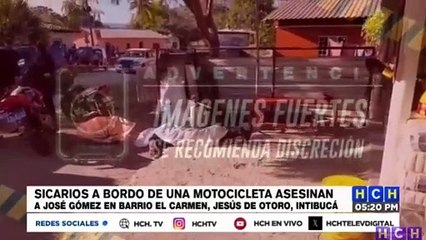 Comerciante muere a manos de sicarios motorizados en Jesús de Otoro