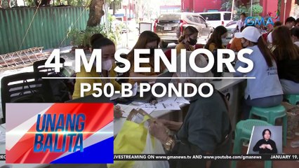 Buwanang pensiyon ng mga senior citizen, itinaas sa P1,000 | UB