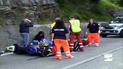 Simone Bertoncini's Fatal Crash @ Gorno-Oneta-Passo Zambla 2011 (Aftermath)