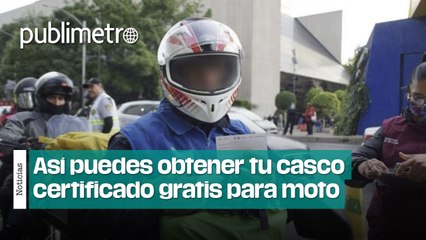 Así puedes obtener tu casco certificado gratis para motocicleta
