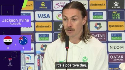 Irvine praises 'culture around the group' after Australia's win over Syria