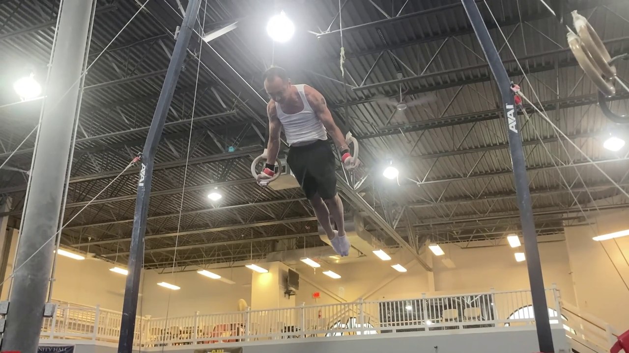 RINGS WORKOUT (SWING/STRENGTH WORK) - SPARTAN GYMNASTICS