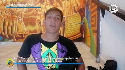 Listo Manuel Cisneros para próximas competencias; acudirá al Nacional en Puerto Peñasco