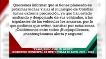 Gobierno de Huejuquilla recomienda “extremar precauciones” en viaje a Colotlán