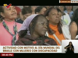 Celebran Día Mundial del Braille con actividades y foros de debate en Caracas