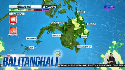 Ilang lugar sa Mindanao, mataas pa rin ang tsansa na ulanin ngayong araw | BT