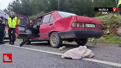 Muğla'da otomobilini yol kenarına park eden otomobile kamyonet çarptı: 1 ölü, 1 yaralı
