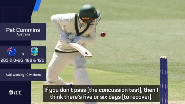 Cummins expects Khawaja to pass concussion protocols