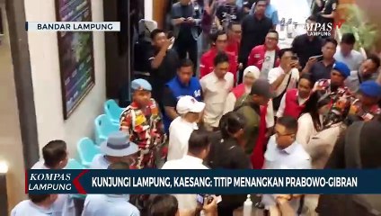 Kunjungi Lampung, Ketum PSI Kaesang: Titip Menangkan Prabowo-Gibran